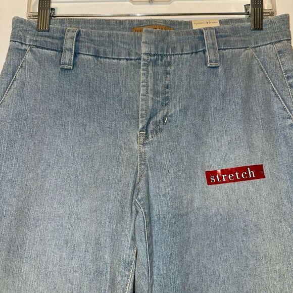 Tommy Jeans Juniors Light Wash Denim Flare Y2K Size 7 NWT - Picture 4 of 12
